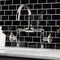 Kingston Brass KS2176RKX Bridge Bathroom Faucet with Push Pop-Up, Polished Nickel KS2176RKX - alternate 2